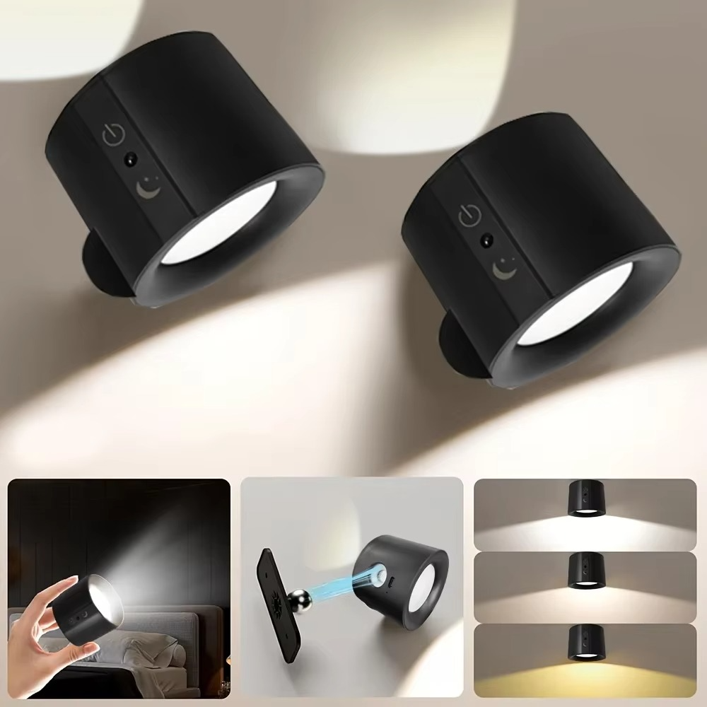Skanto | LED Wall Lamp - Rechargeable, Magnetic & Dual-Sided Lighting for Indoor Use