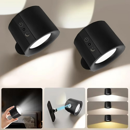 Skanto | LED Wall Lamp - Rechargeable, Magnetic & Dual-Sided Lighting for Indoor Use