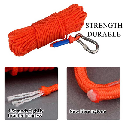 Skanto | Dual Strength Fishing Magnet Kit - N52 Neodymium 80/120KG Kraft with 10m Rope