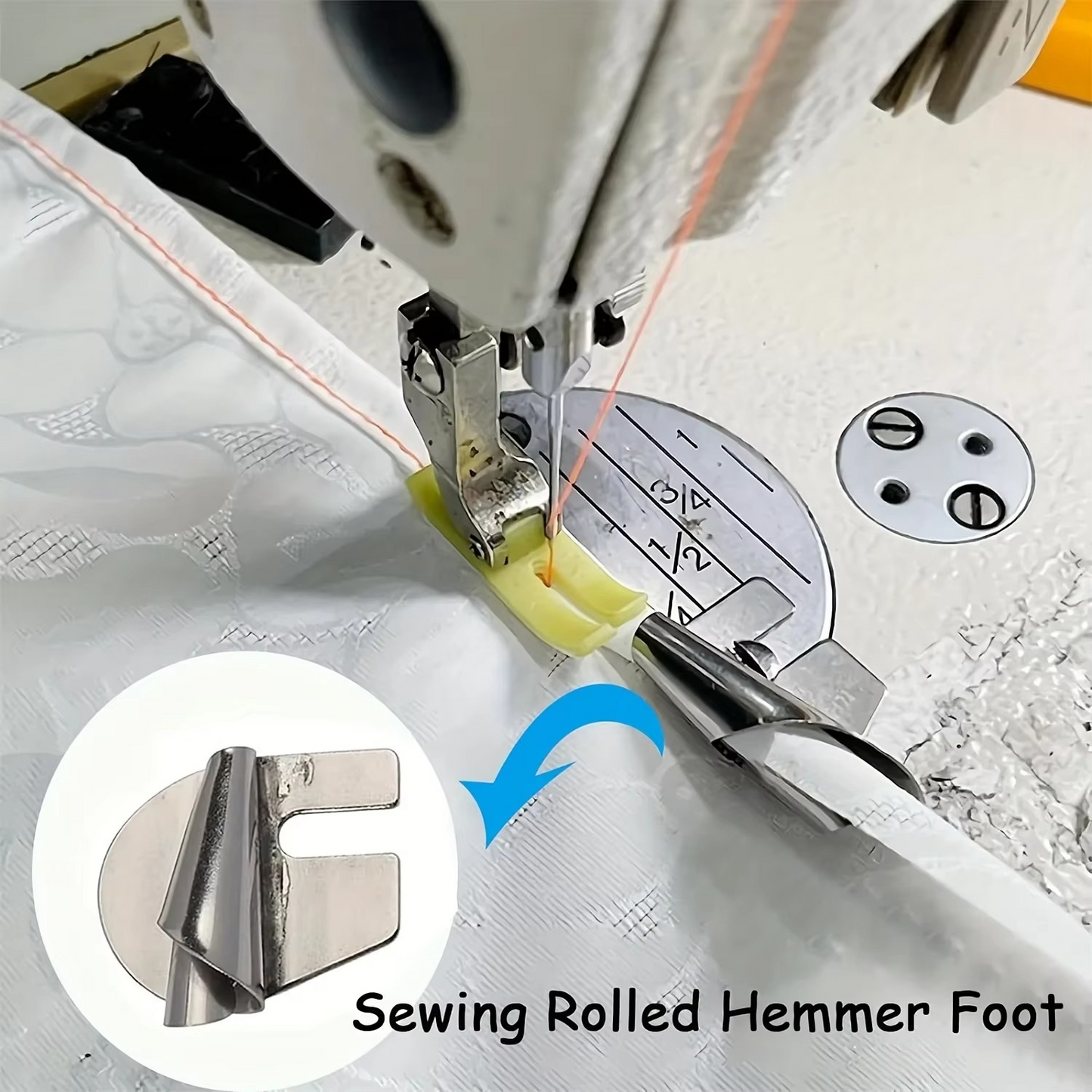 BowLift | Premium Sewing Machine Hemmer Foot Set, .11 in to .39 in