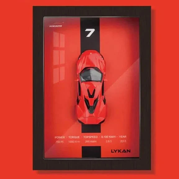 BowLift | Framed 3D Car Model Decorative Artwork