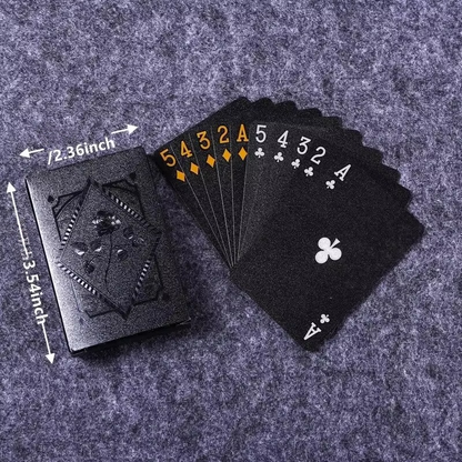BowLift | Luxury Black & Gold Waterproof Poker Playing Cards