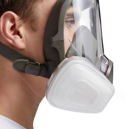 Skanto | Full Face Respirator Safety Gas Mask with Anti-Fog Protection