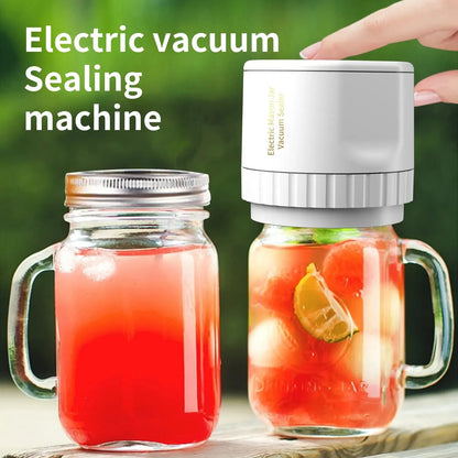 Skanto | Electric Mason Jar Vacuum Sealer Kit - Wireless Sealer for Wide & Regular Mouth Mason Jars - Ideal for Food Storage
