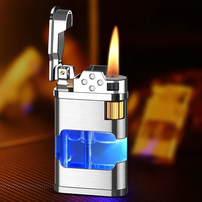 Blue Flame Metal Windproof Gas Lighter | Bowlift