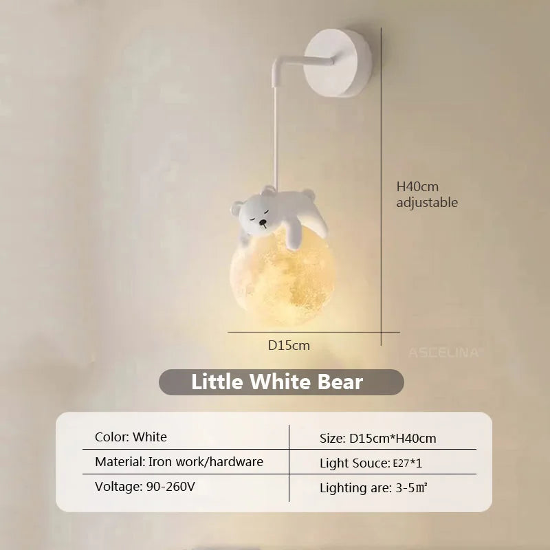 MoonGlow Light - Stylish LED Wall Lamp for Rooms Skanto