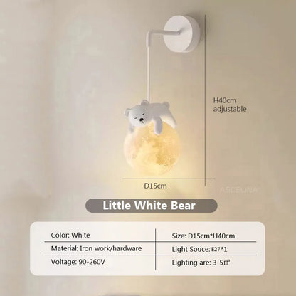 MoonGlow Light - Stylish LED Wall Lamp for Rooms Skanto