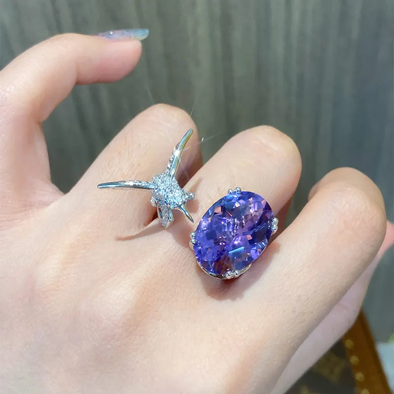 Skanto | Majestic Hummingbird Gemstone Ring