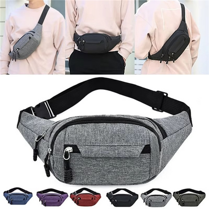 BowLift | Unisex Waterproof Canvas Waist and Crossbody Bag for Outdoor Sports