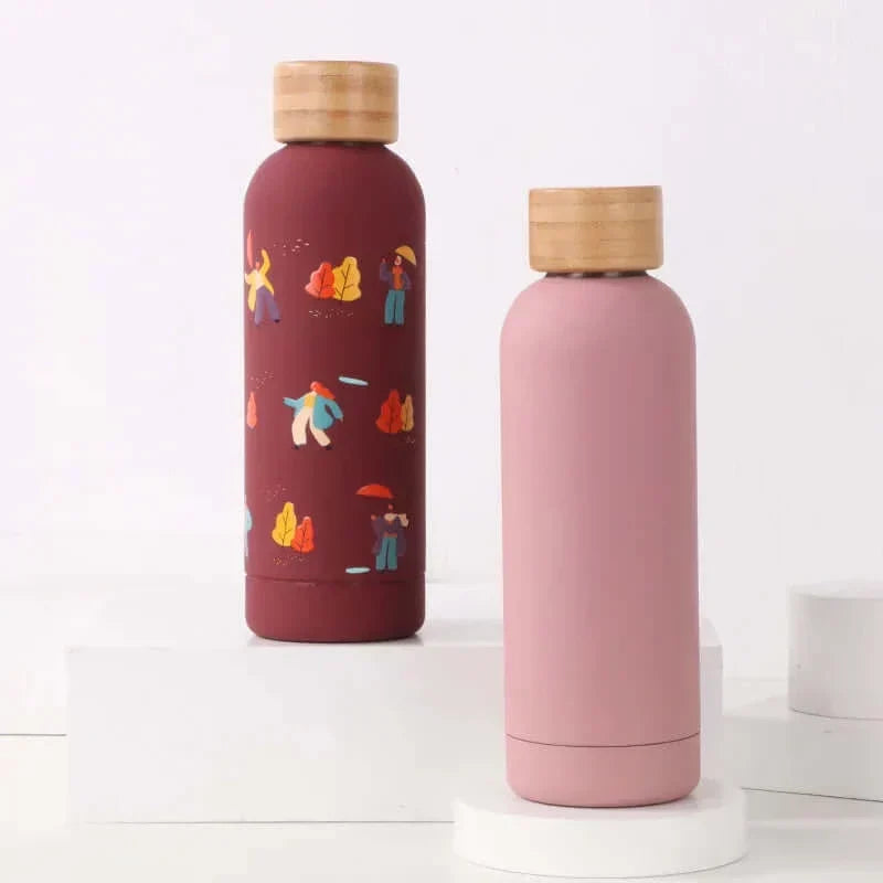 Colored thermos bottle, 500ml