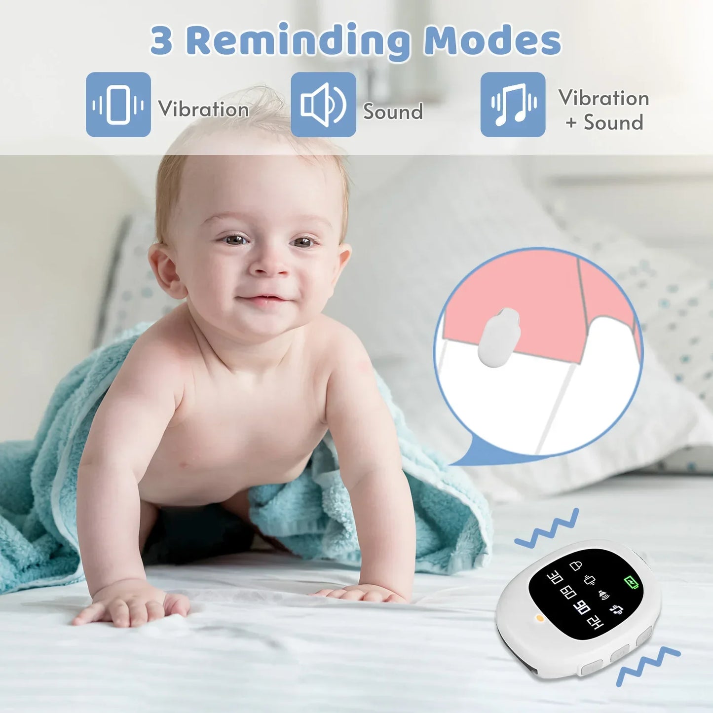 BowLift | Wireless Bedwetting Alarm with Adjustable Modes for Potty Training – Liora