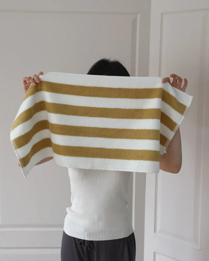 RetroStripe Luxe Cotton Towel – Striped Cotton Towel in Hotel Quality | Bowlift