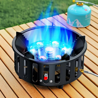 Skanto | 7-Burner Portable Camping Gas Stove with Electronic Ignition - Kael