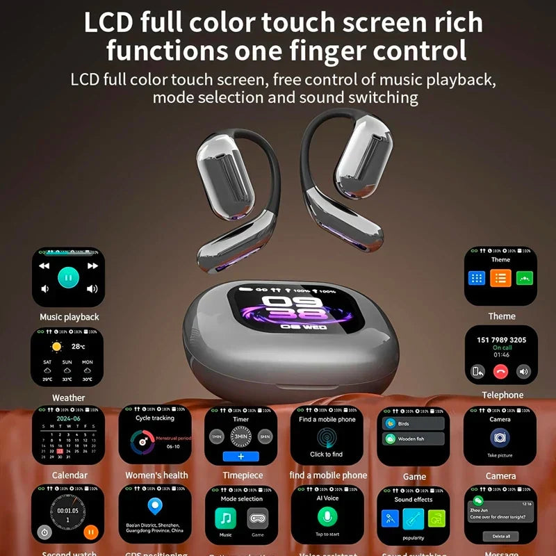 BowLift | Real-Time Translation Earbuds with LCD Touch – Lexora