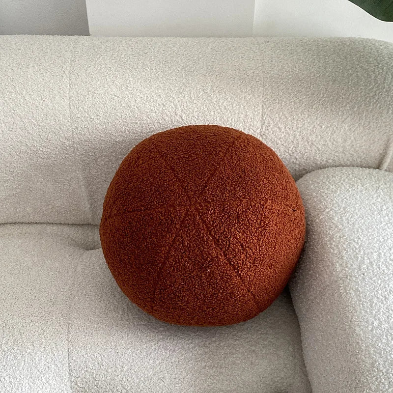 Nordic Bouclé Abstract Cushion – Minimalist Plush Pillow | Bowlift