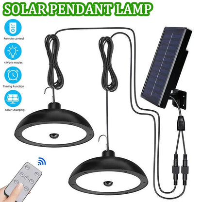 BowLift | Solivara Solar Chandelier | With Sensor & Remote Control | IP65 | Warm/Cold White | 10h Runtime