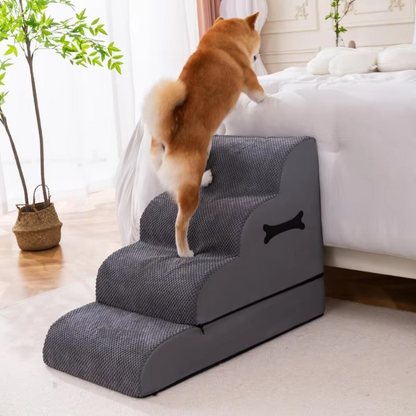 Skanto | Curved Pet Stairs for Small to Medium Pets – Sofa and Bed Access Steps