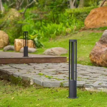 BowLift | Outdoor LED Bollard Light - Sleek Black Garden Pathway and Lawn Illuminator