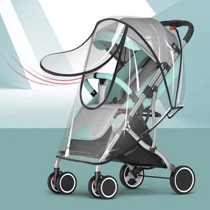 Skanto | Universal Waterproof Stroller Rain Cover for All-Weather Protection