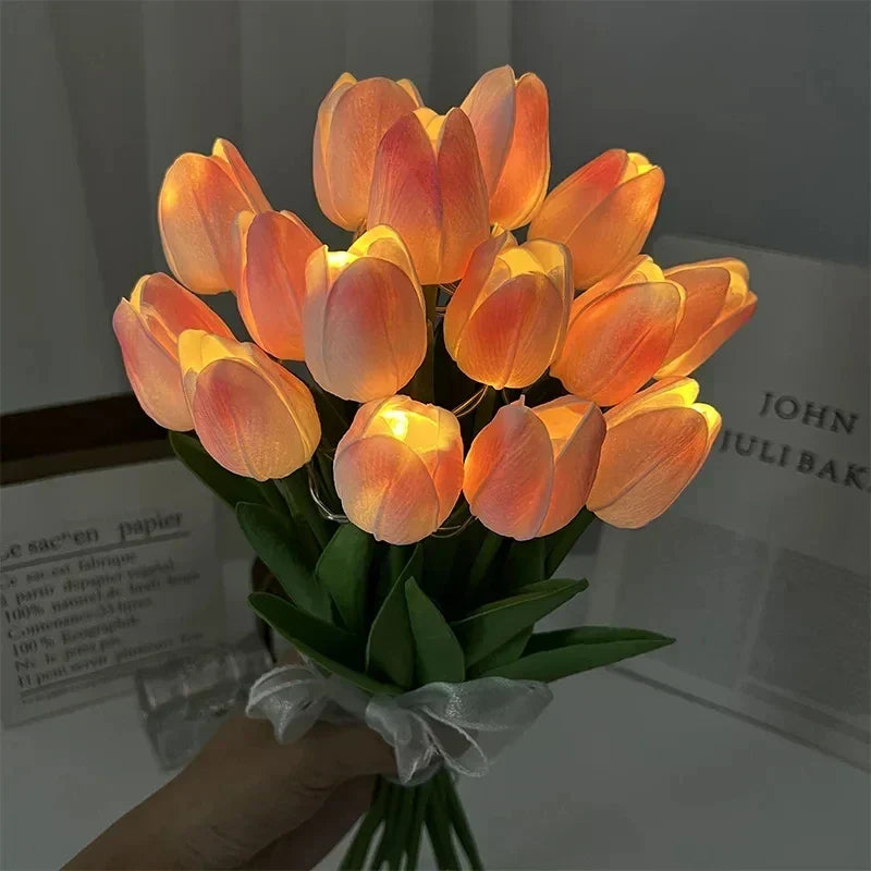 TulipGlow - Portable LED Tulip Night Light Bowl