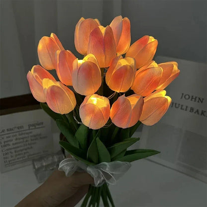 TulipGlow - Portable LED Tulip Night Light Bowl