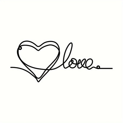 Metal Love Heart 3d Wall Decoration For Bedroom Living Room Cute Modern Home Art Decor | Bowlift