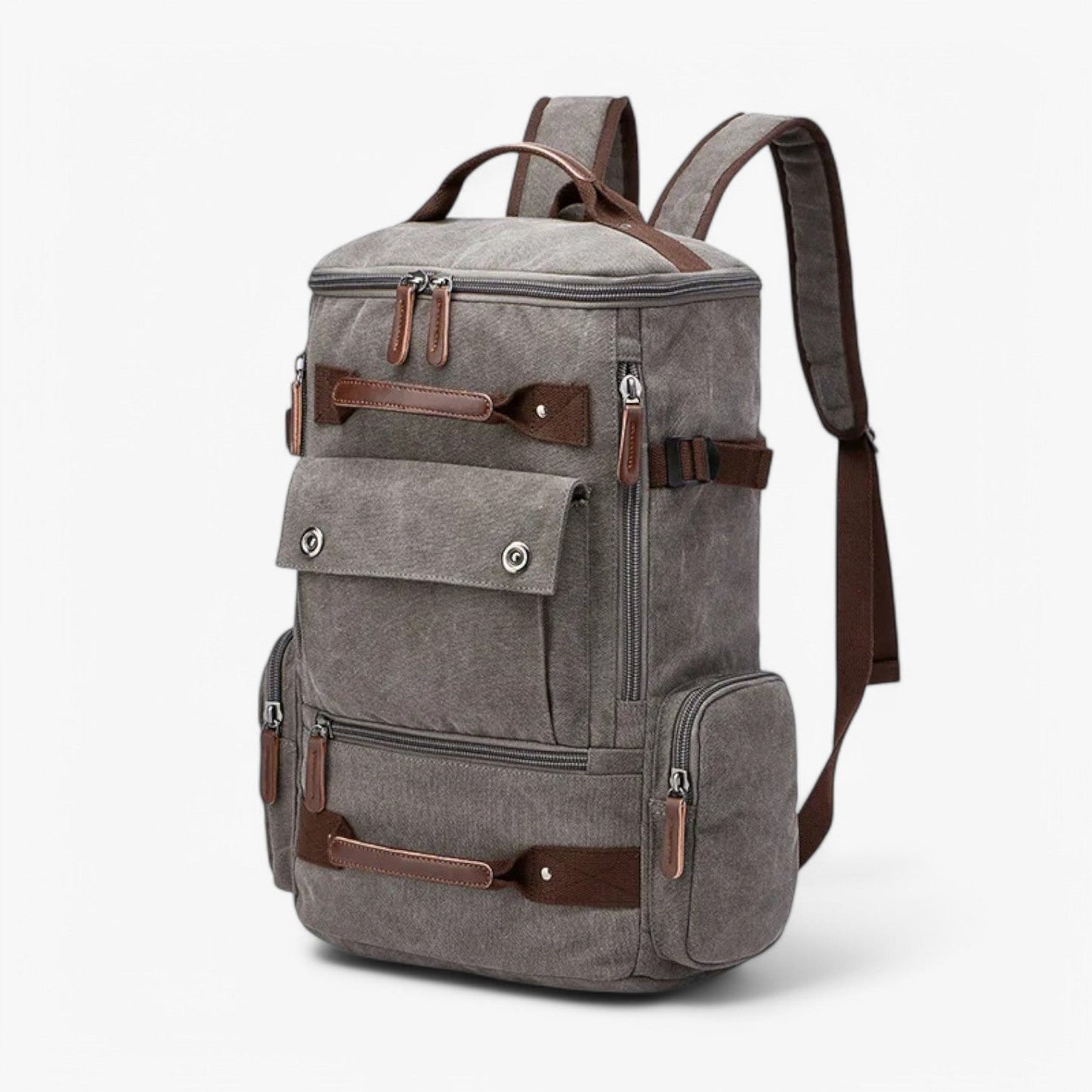 Skanto | Vintage Canvas Backpack – Stylish and Functional with Laptop Pocket for Everyday and Adventure