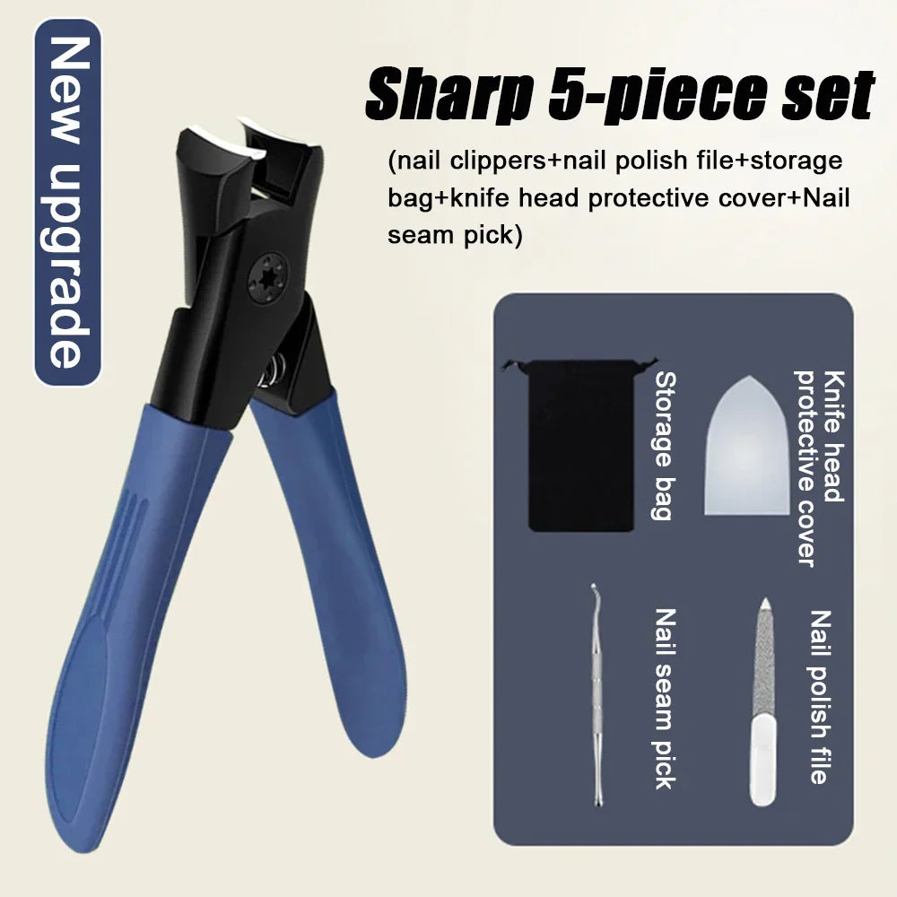 Skanto | 2023 New Anti-Splash Nail Clipper - Large Easy Nail Trimmer for Thick and Hard Nails, Household Items