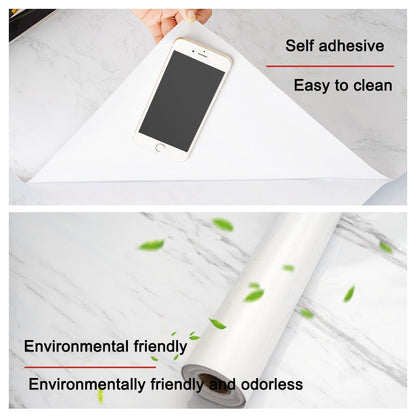 Marble Effect Self-Adhesive Waterproof Wallpaper | Skanto