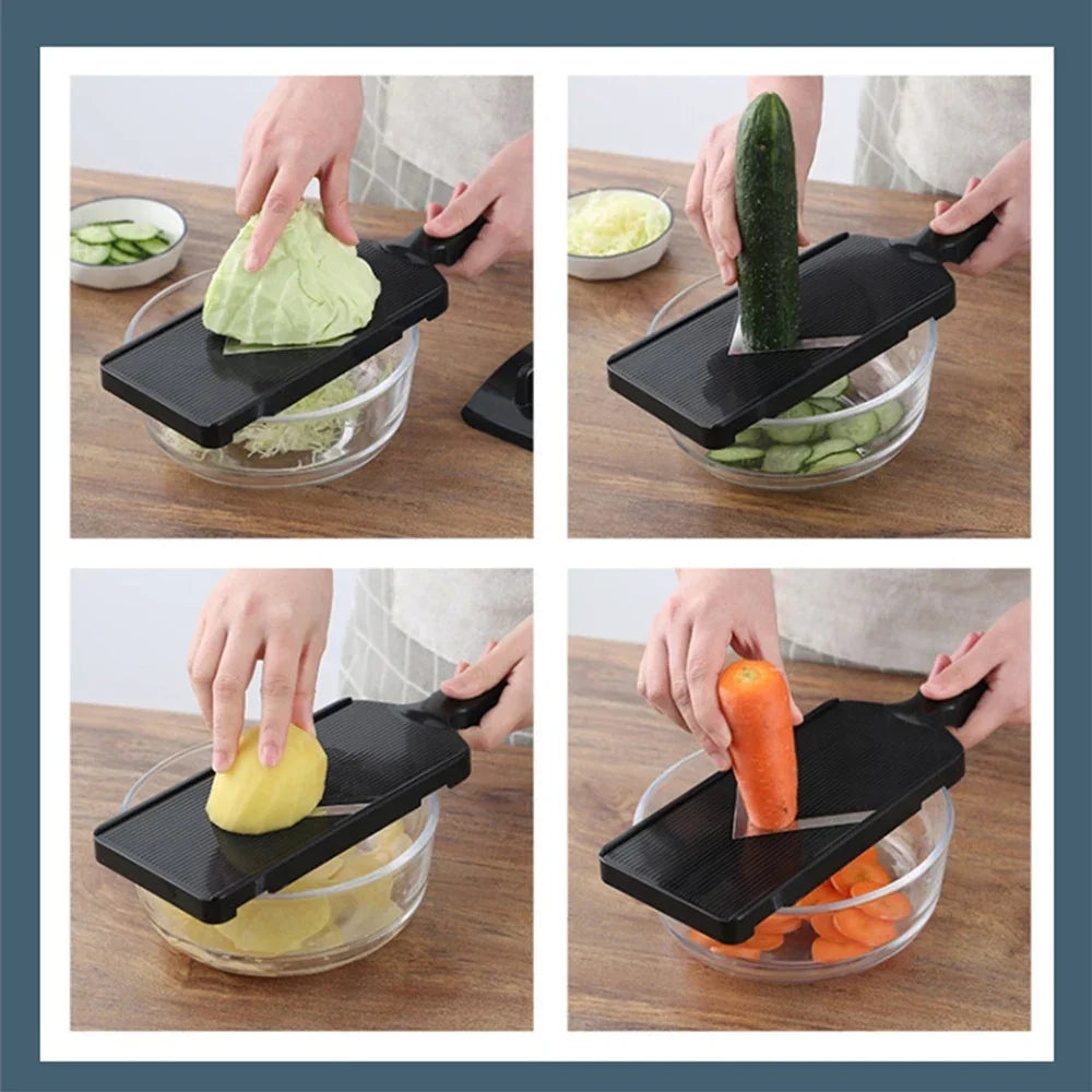 BowLift | SchnittWerk Cabbage Shredder made of stainless steel | Fine slicer for vegetables & salads | Non-slip & sharp | Ideal for cabbage & raw vegetables