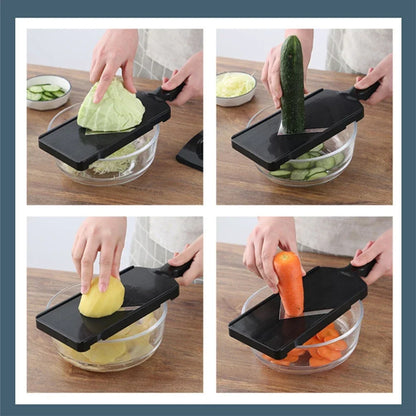 BowLift | SchnittWerk Cabbage Shredder made of stainless steel | Fine slicer for vegetables & salads | Non-slip & sharp | Ideal for cabbage & raw vegetables