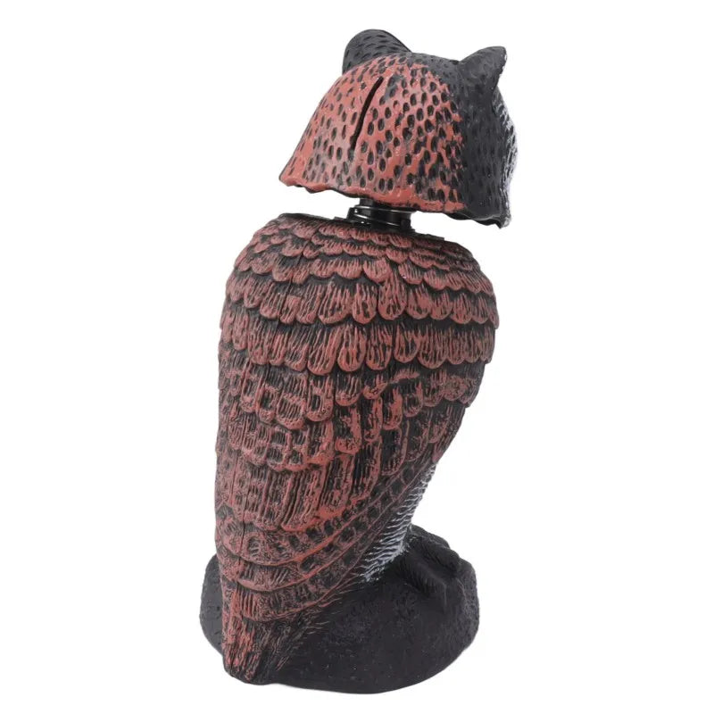 BowLift | Bird deterrent owl SkyGuard | Head nodding in the wind | Realistic design | For garden & balcony