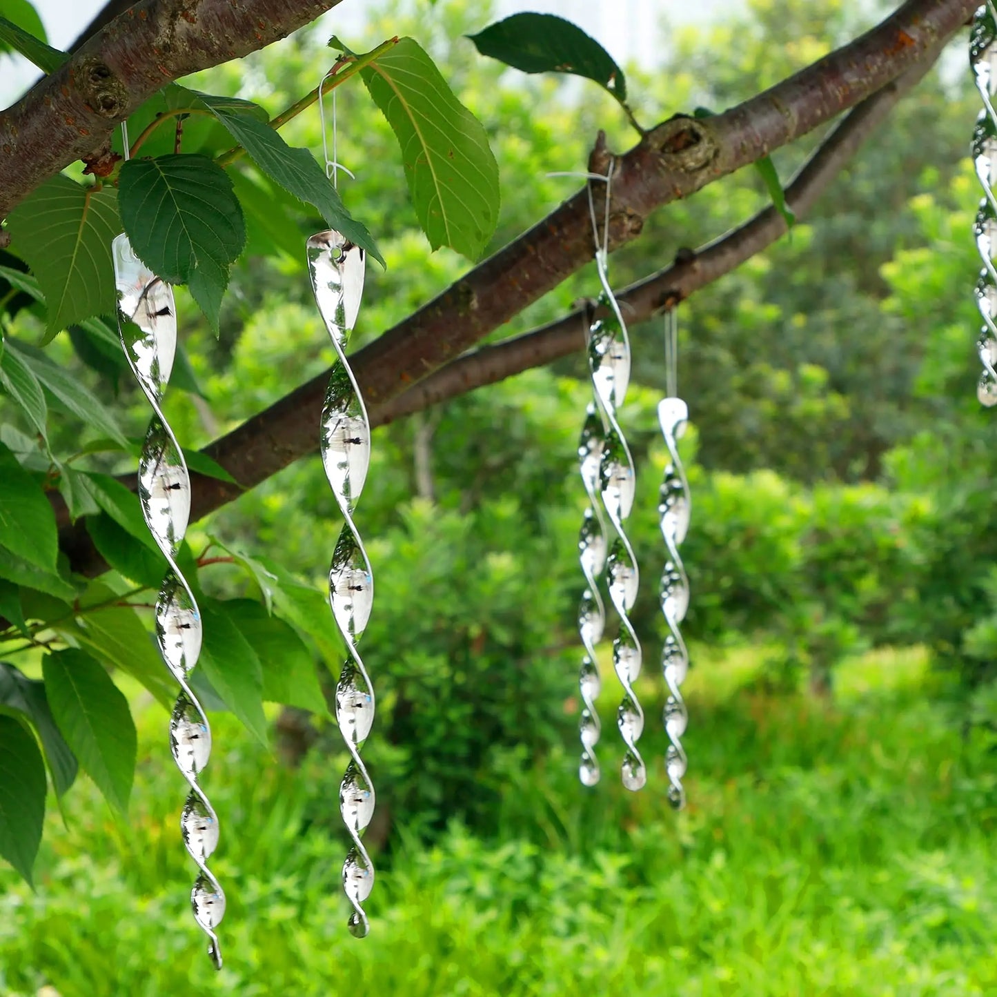 BowLift | Bird Scare Spinning Rods BirdGuard Reflect 12-Piece Set | 30 cm | Reflective Garden Decoration | Drives Away Birds & Protects Fruit, Vegetables & Beds