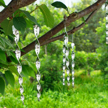 BowLift | Bird Scare Spinning Rods BirdGuard Reflect 12-Piece Set | 30 cm | Reflective Garden Decoration | Drives Away Birds & Protects Fruit, Vegetables & Beds