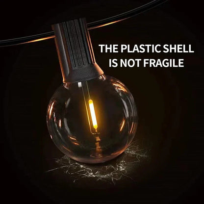 Skanto | G40 Light Bulbs, E12, 5 V, 110 V, 220 V, 1 W, Plastic Globe Bulbs, Light Sources, for Indoor and Outdoor Use, Patio, Home, Garden, Decoration, Warm White