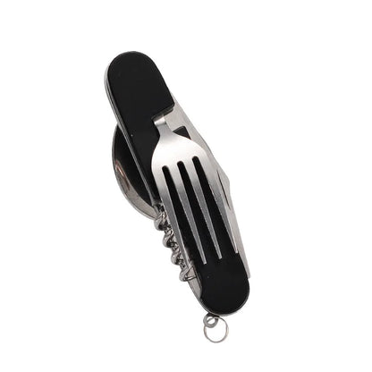 BowLift | OutdoGear 4-in-1 Folding Cutlery | Compact & Multifunctional | Stainless Steel