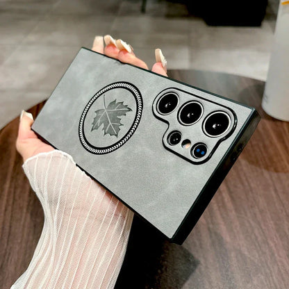 Sandsberg | Leather Samsung Galaxy Magnetic Wireless Charging Case