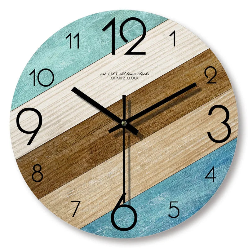 Skanto | Wooden Wall Clock – Modern Decorative Clock for Living Room or Office