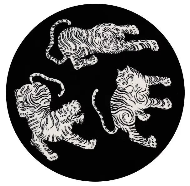 BowLift | Plush Round Leopard Pattern Area Rug – Soft Thickened Floor Mat for Bedroom or Living Room