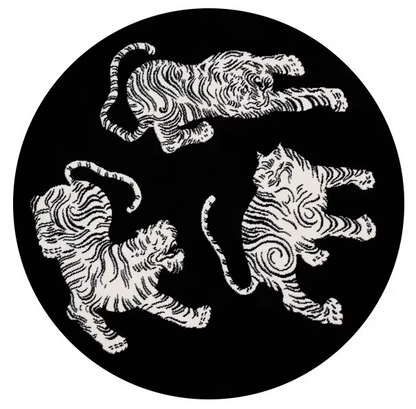BowLift | Plush Round Leopard Pattern Area Rug – Soft Thickened Floor Mat for Bedroom or Living Room
