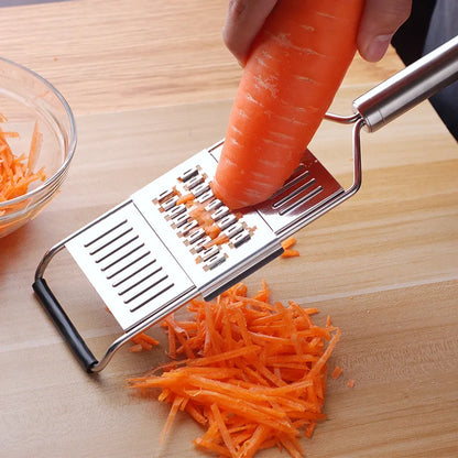 Skanto Stainless Steel Grater | Portable Handheld Vegetable Slicer | Easy-Clean Multifunctional Kitchen Tool
