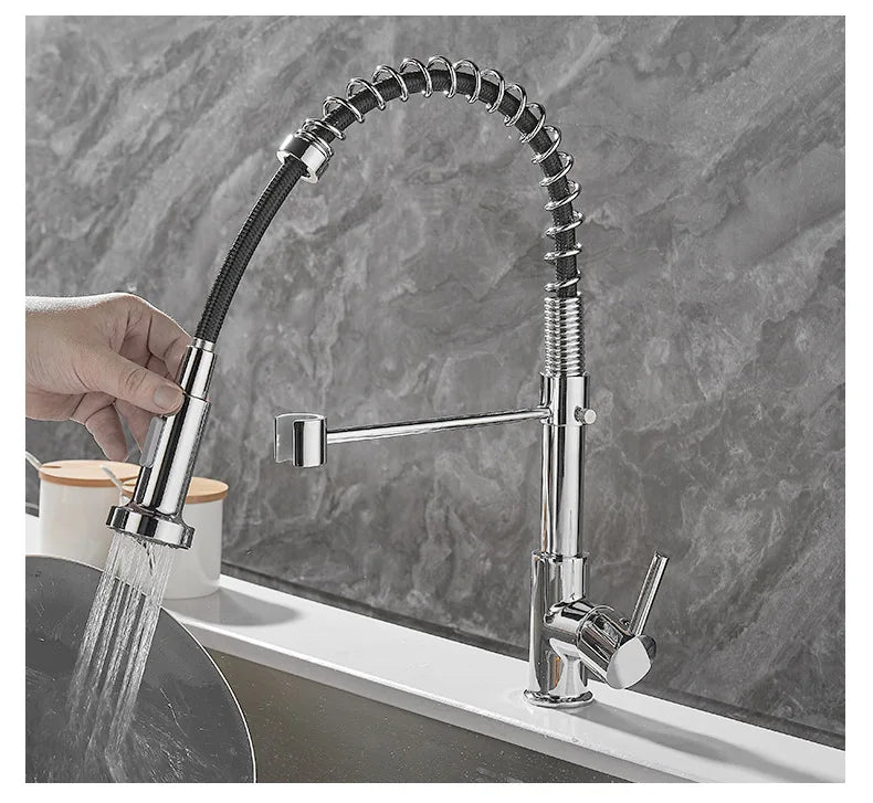Karnz | DualFlow Kitchen Faucet - Luxurious Double Bronze Kitchen Faucet