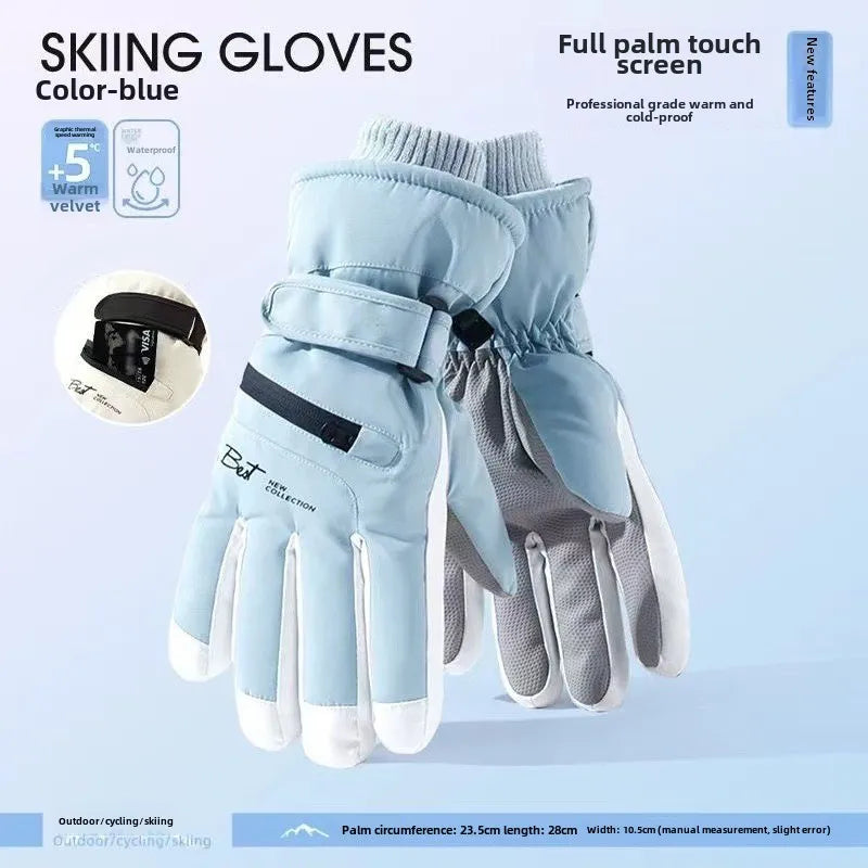 BowLift | GlacioShield Pro Gloves | Waterproof Winter Gloves | Touchscreen & Non-Slip | Warm Fleece Lining for Skiing, Cycling & Outdoor