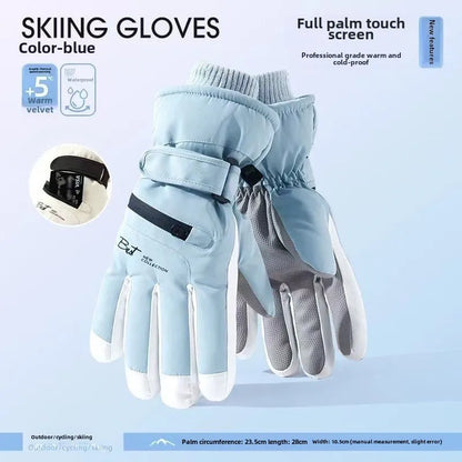 BowLift | GlacioShield Pro Gloves | Waterproof Winter Gloves | Touchscreen & Non-Slip | Warm Fleece Lining for Skiing, Cycling & Outdoor