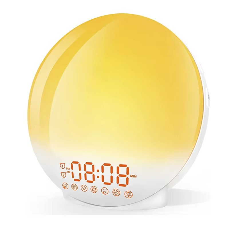 Skanto | Sunrise Simulation Alarm Clock with Night Light & FM Radio