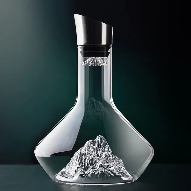 Crystal Wine Decanter with Modern Design