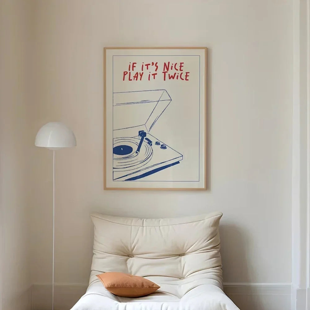 If It's Nice, Play it Twice Wall Art | Bowlift