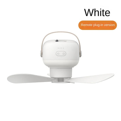 Portable Wireless Mini Ceiling Fan – USB Fan with Remote, Stand, Night Light for Home, Outdoor & Camping | Skanto