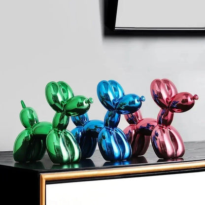 Skanto | Nordic Balloon Dog Sculpture Resin Animal Sculpture Art Sculptures and Figures Crafts Home Decor Room Desktop Accessories