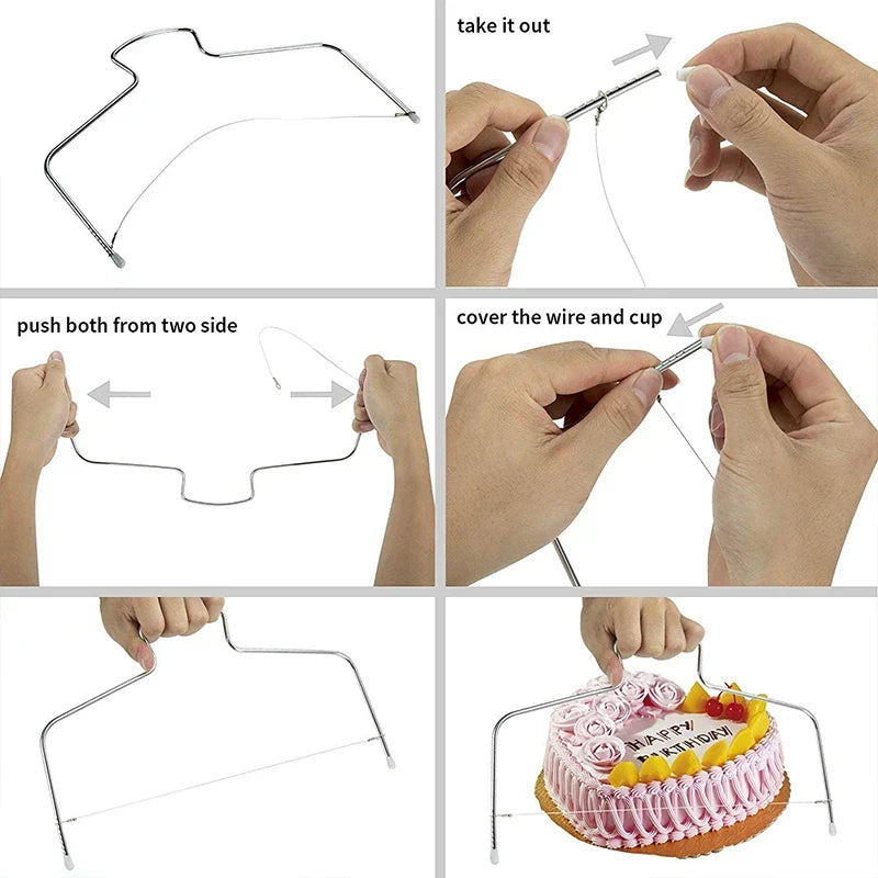 Skanto | 7-Piece Cake Decorating Tool Set – Includes Plastic Turntable, Smoother, Spatula & Lifter